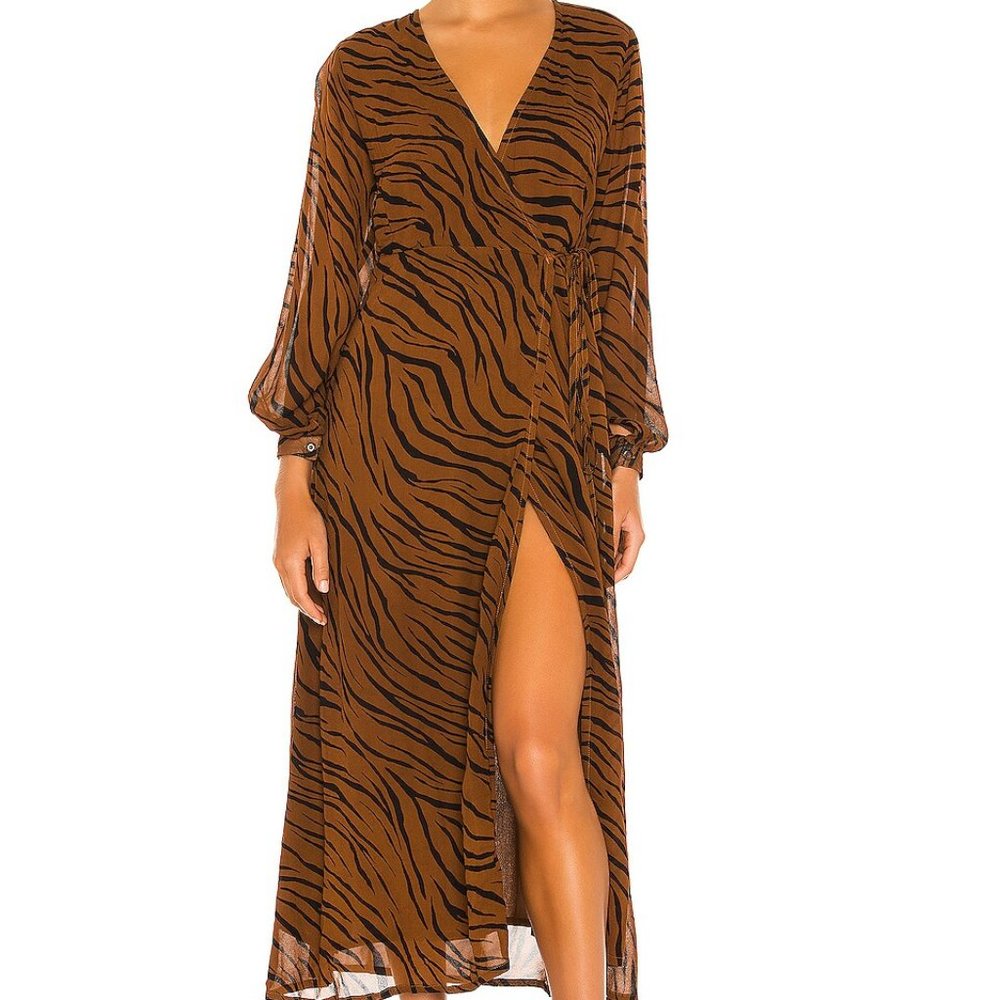 FAITHFULL THE BRAND Tiger Florian Wrap Dress